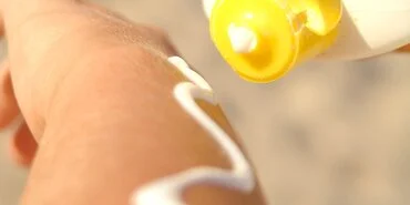 Sun Cream application