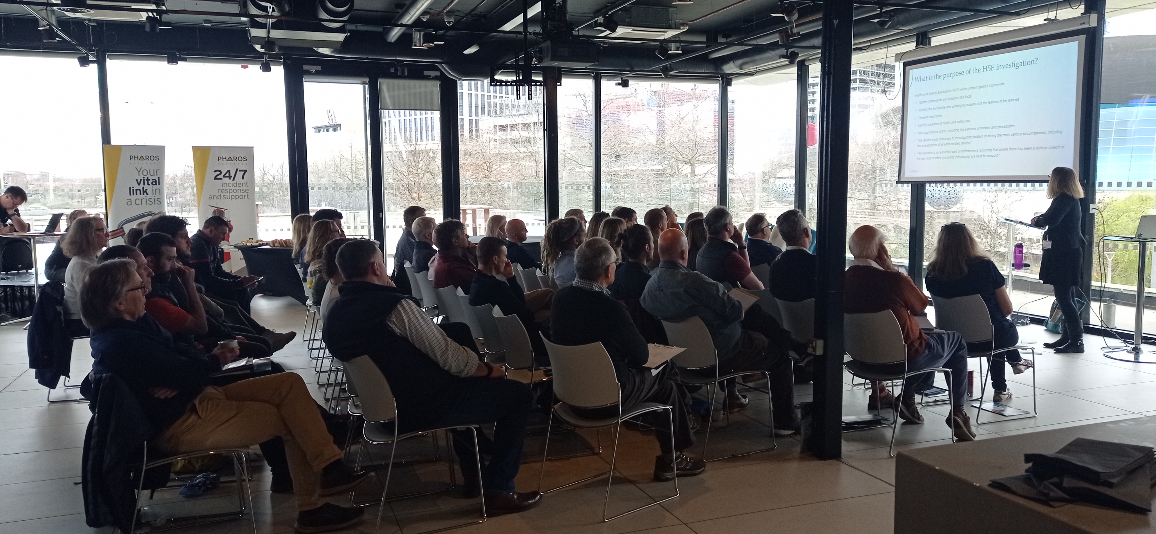 Audience at AIM presentation 